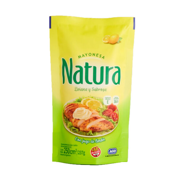 Mayonesa Natura Con Jugo De Limón 12 X 237 gms