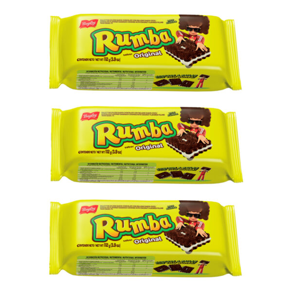 Galletitas Bagley Rumba 12 x 3 x 112 gms - Imagen 2