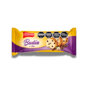 BUDIN DE CHOCOLATE CON CHIPS  12 UNIDADES X 250 GMS