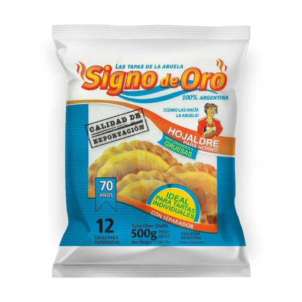 SIGNO DE ORO HOJALDRE PEQUEÑAS 24 x 500 gr
