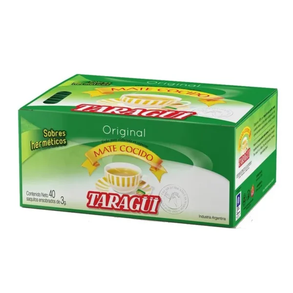 MATE COCIDO TARAGUI GRANDE 6 X 40 SAQUITOS X 3 GMS.