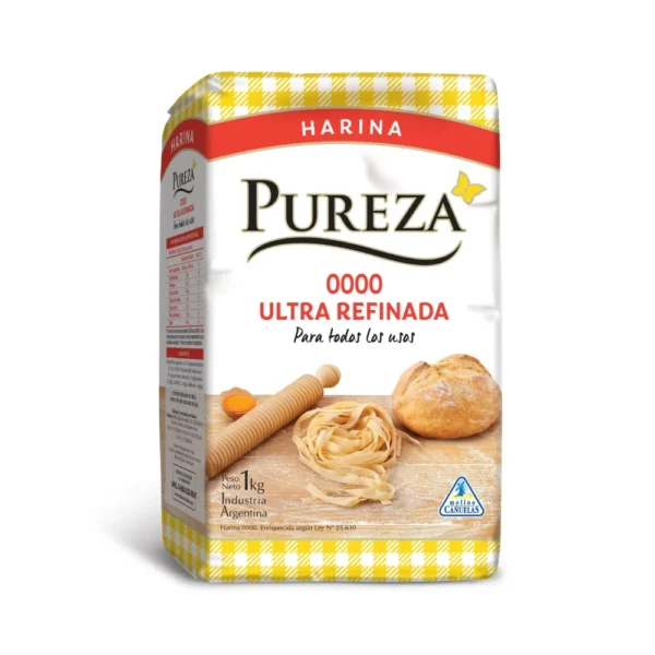 HARINA PUREZA 0000  ULTRA REFINADA 10 X 1 KG.